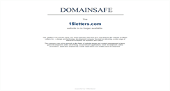 Desktop Screenshot of 15letters.com